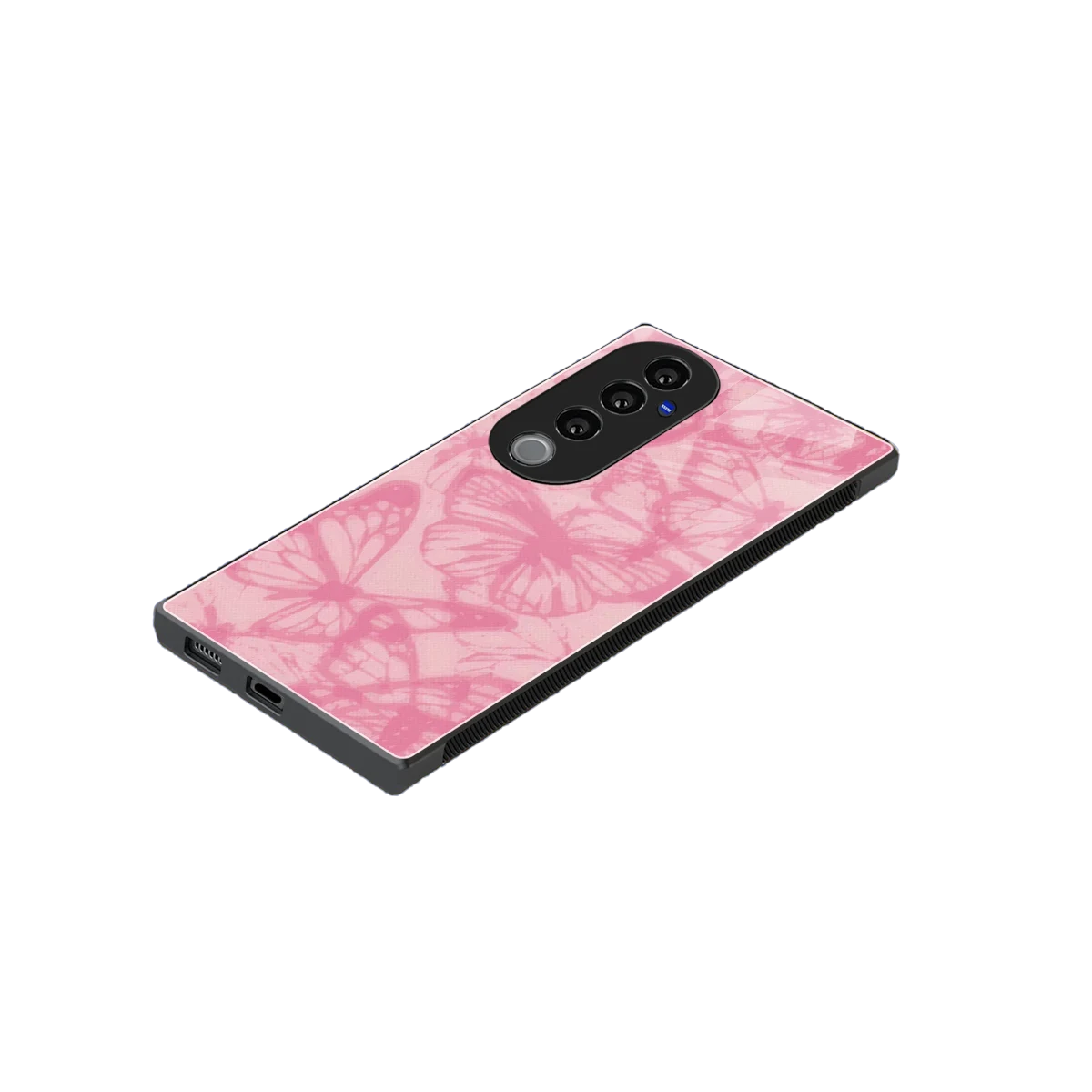Butterfly Spectrum stylish phone case for vivo v40 pro | glossy glass and slim fit
