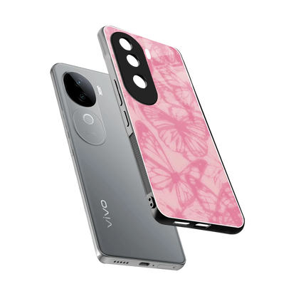 Butterfly Spectrum sleek vivo v40e cover with tempered glass back and TPU edges