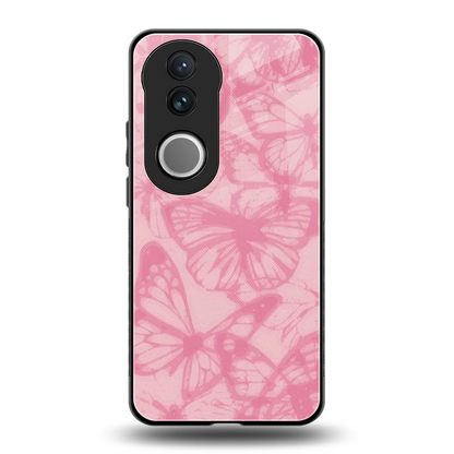Butterfly Spectrum back phone cover | glass case for vivo v50