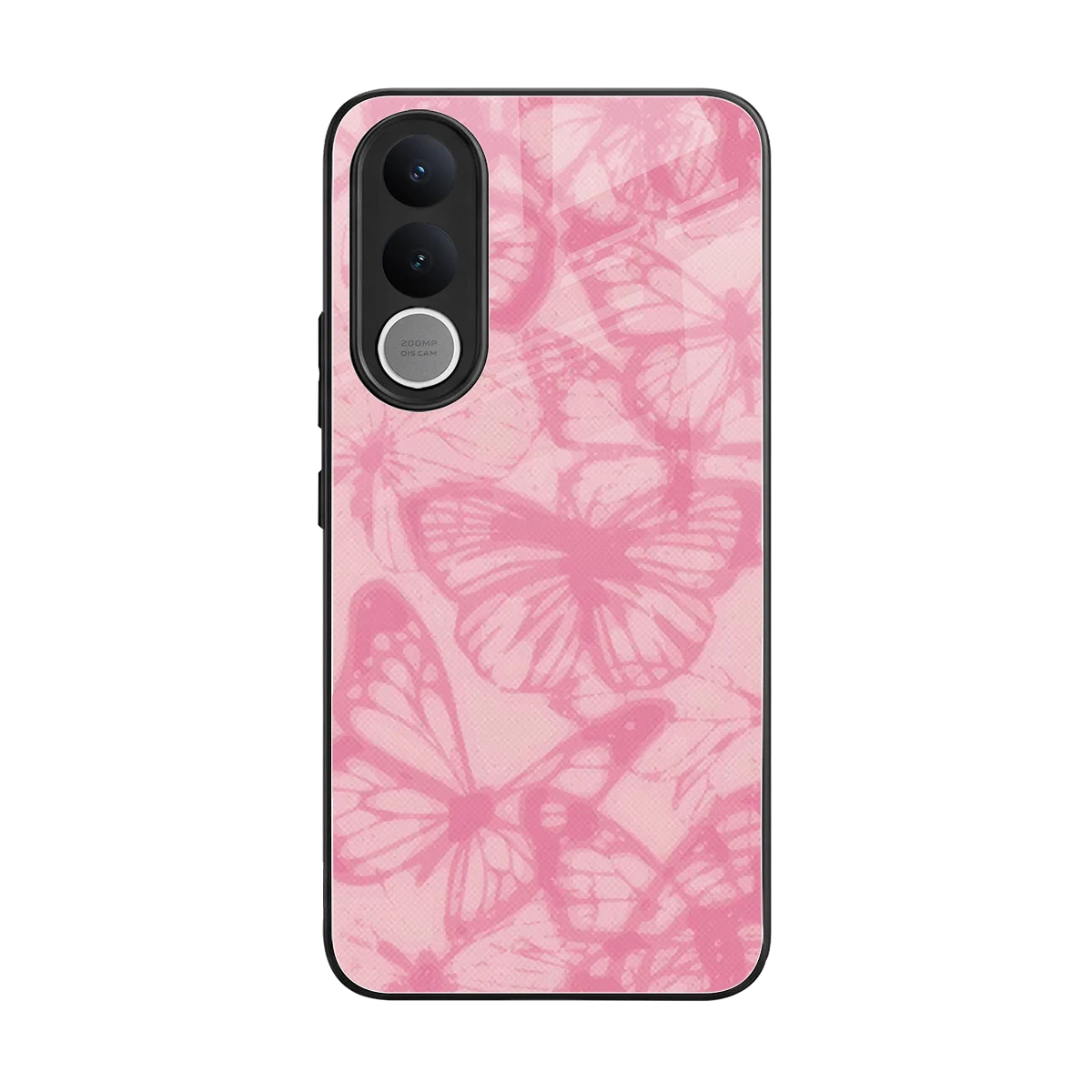 Butterfly Spectrum back phone cover | glass case for vivo v70 fe