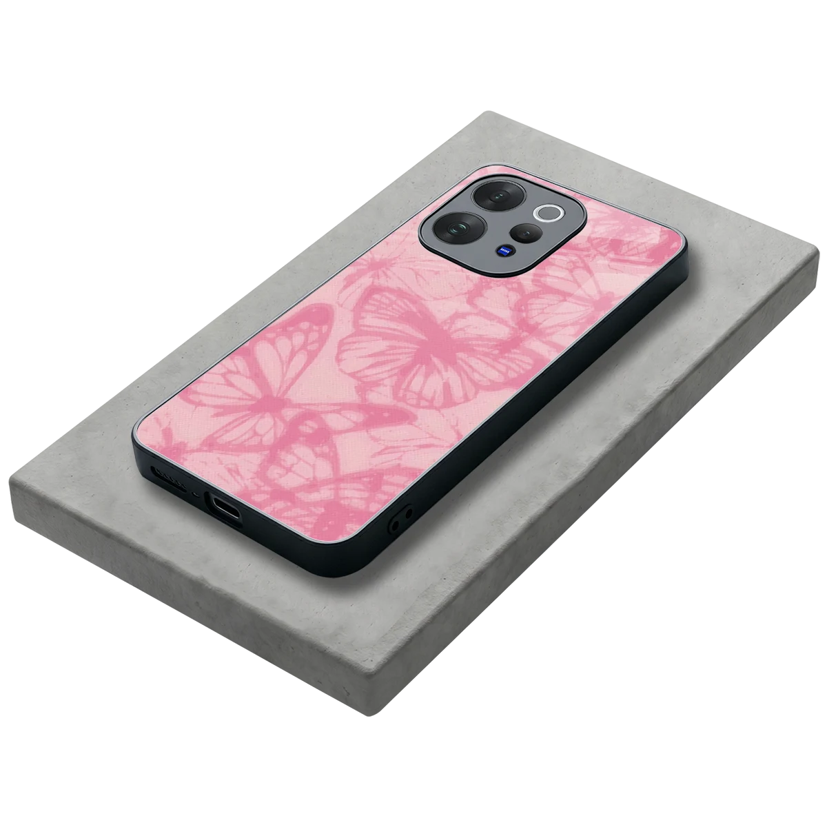 Butterfly Spectrum stylish phone case for vivo v70 elite | glossy glass and slim fit