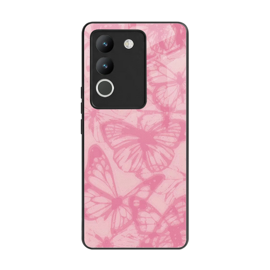 Butterfly Spectrum back phone cover | glass case for vivo y200 5g