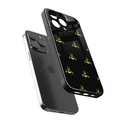 Buzz Bliss sleek iphone 15 pro cover with tempered glass back and TPU edges