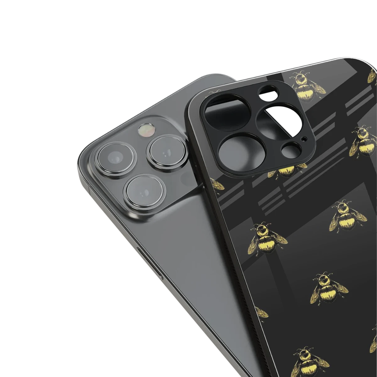 Buzz Bliss stylish phone case for iphone 15 pro | glossy glass and slim fit