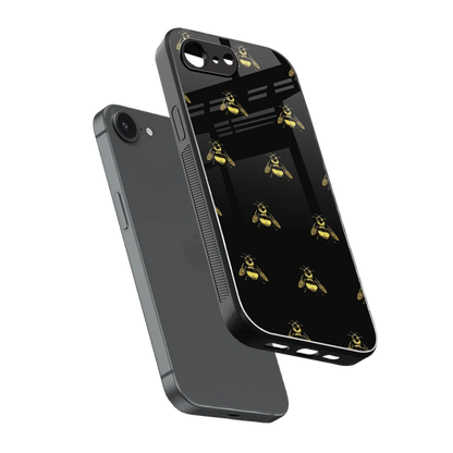 Buzz Bliss sleek iphone 16e cover with tempered glass back and TPU edges