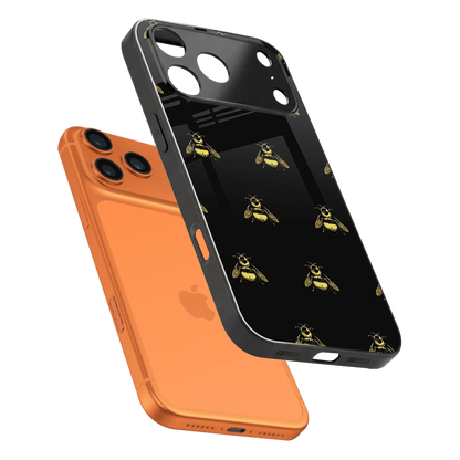 Buzz Bliss sleek iphone 17 pro cover with tempered glass back and TPU edges