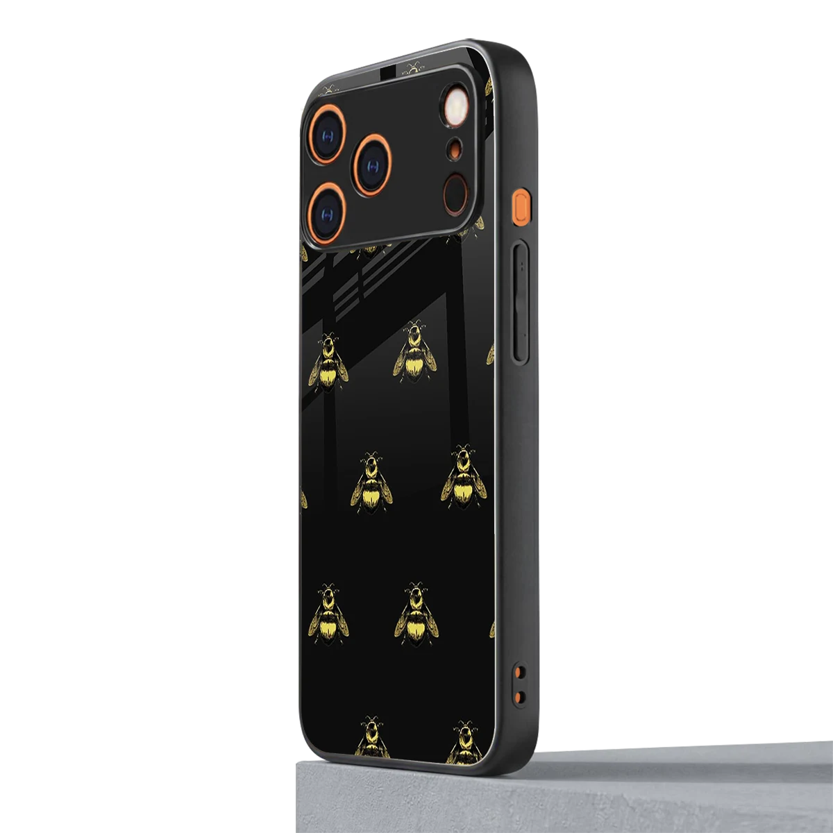 Buzz Bliss iphone 17 pro mobile cover | shockproof glass phone case