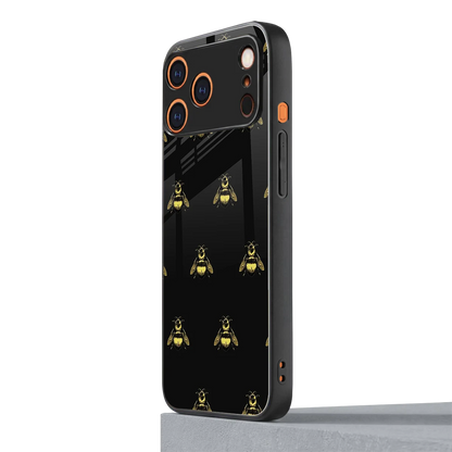 Buzz Bliss iphone 17 pro mobile cover | shockproof glass phone case