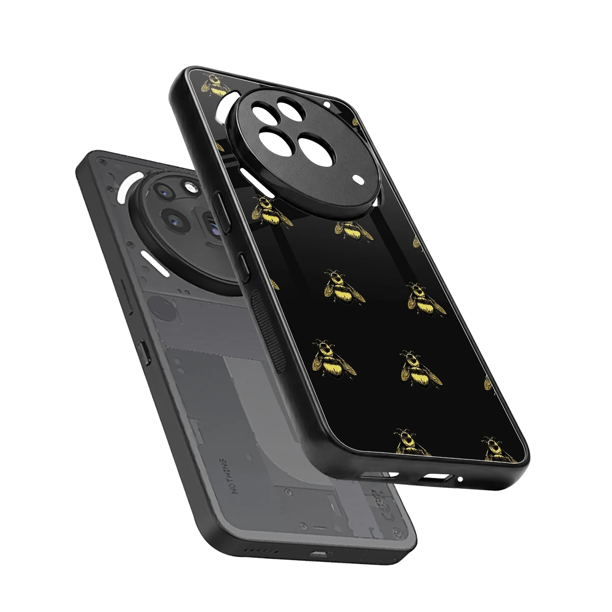 Buzz Bliss sleek nothing phone 3a pro cover with tempered glass back and TPU edges
