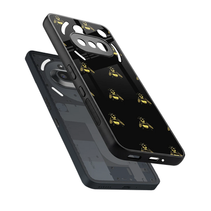 Buzz Bliss sleek nothing phone 3a cover with tempered glass back and TPU edges