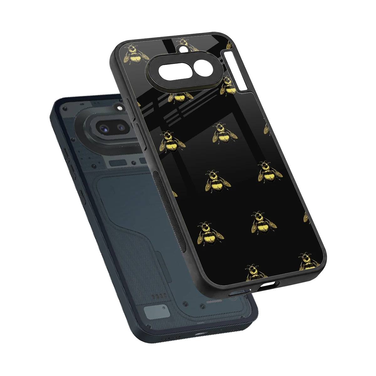 Buzz Bliss sleek nothing phone 4a cover with tempered glass back and TPU edges