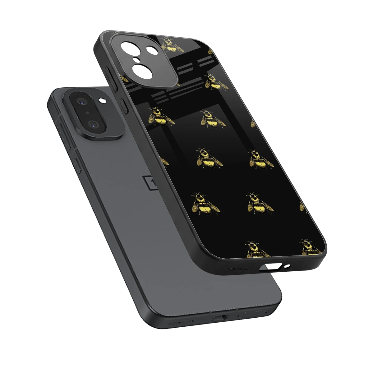 Buzz Bliss sleek oneplus 15r cover with tempered glass back and TPU edges