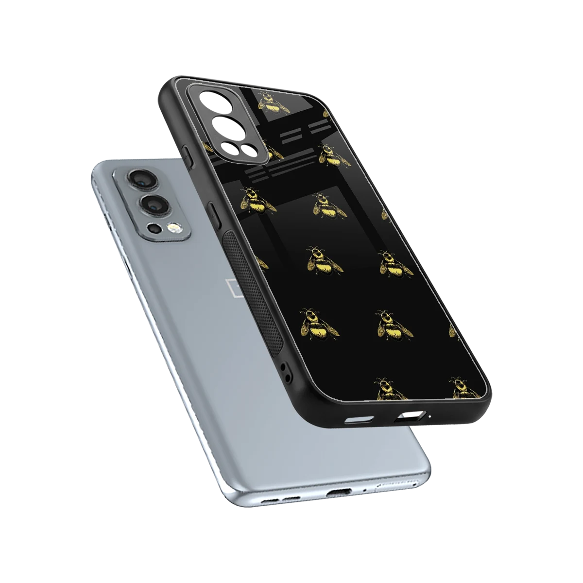 Buzz Bliss sleek oneplus nord 2 cover with tempered glass back and TPU edges