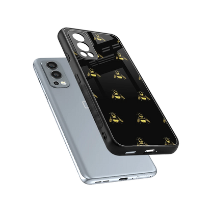 Buzz Bliss sleek oneplus nord 2 cover with tempered glass back and TPU edges