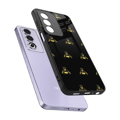 Buzz Bliss sleek oppo a3 pro cover with tempered glass back and TPU edges