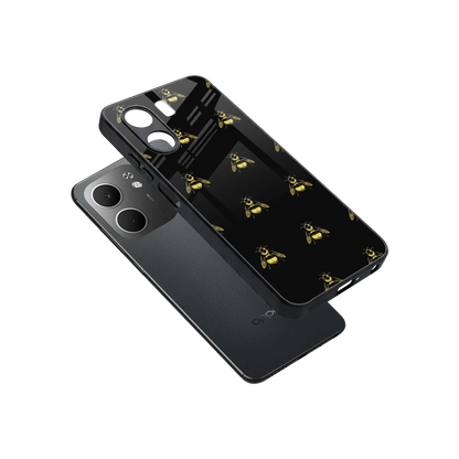 Buzz Bliss sleek oppo a5x 5g cover with tempered glass back and TPU edges