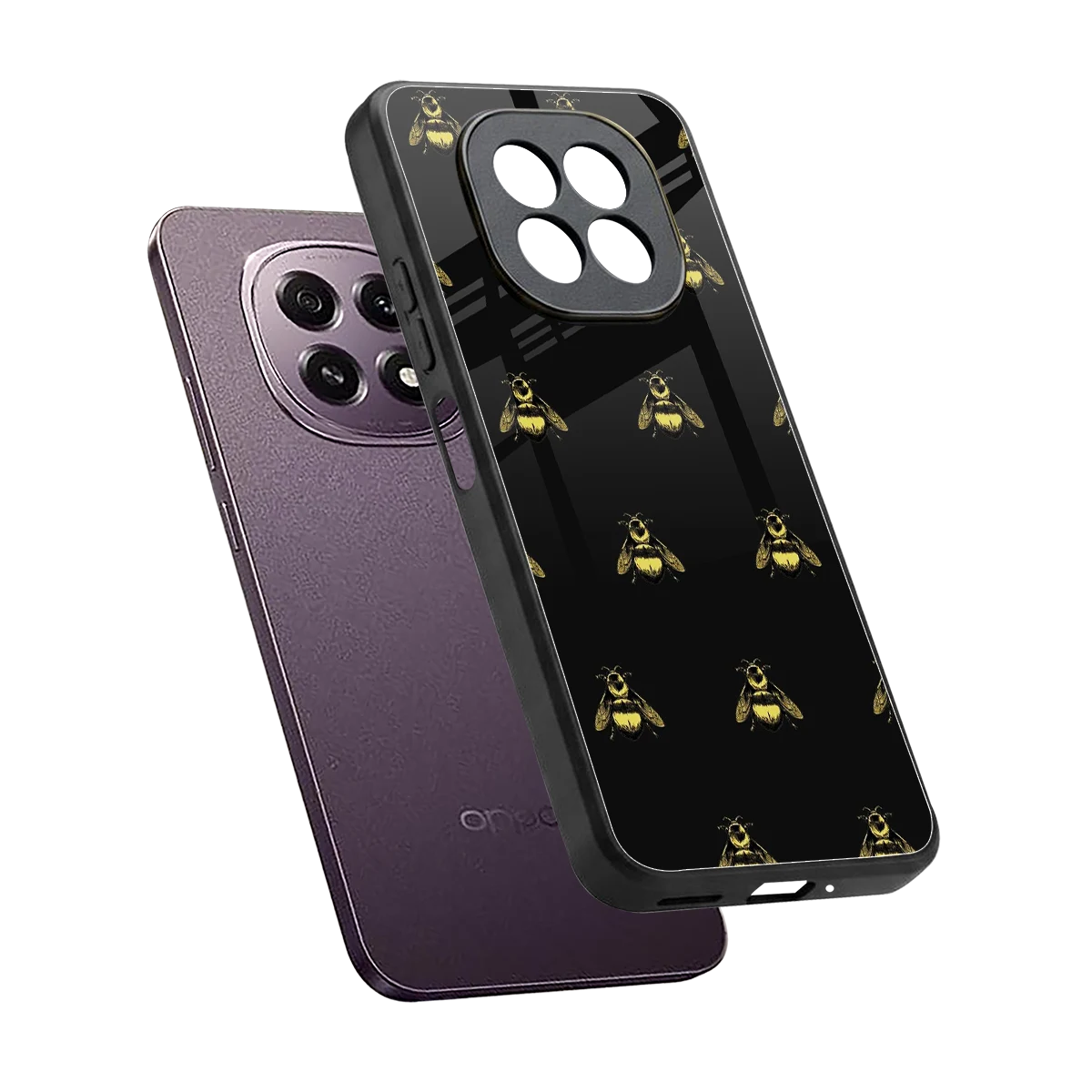 Buzz Bliss sleek oppo f29 5g cover with tempered glass back and TPU edges