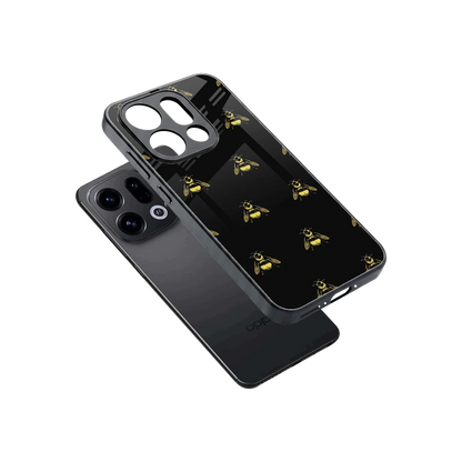 Buzz Bliss sleek oppo find x9 cover with tempered glass back and TPU edges