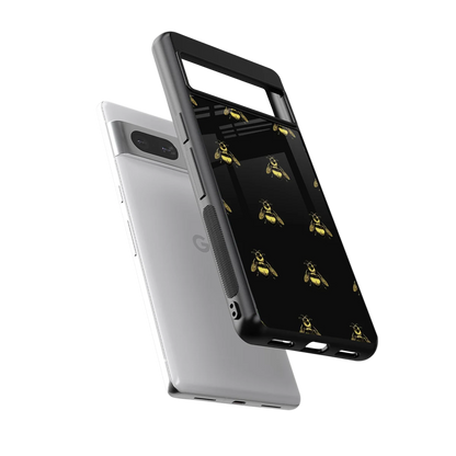 Buzz Bliss sleek google pixel 7a cover with tempered glass back and TPU edges