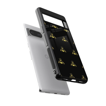 Buzz Bliss sleek google pixel 8 cover with tempered glass back and TPU edges