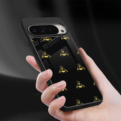 Buzz Bliss sleek google pixel 9 pro xl cover with tempered glass back and TPU edges