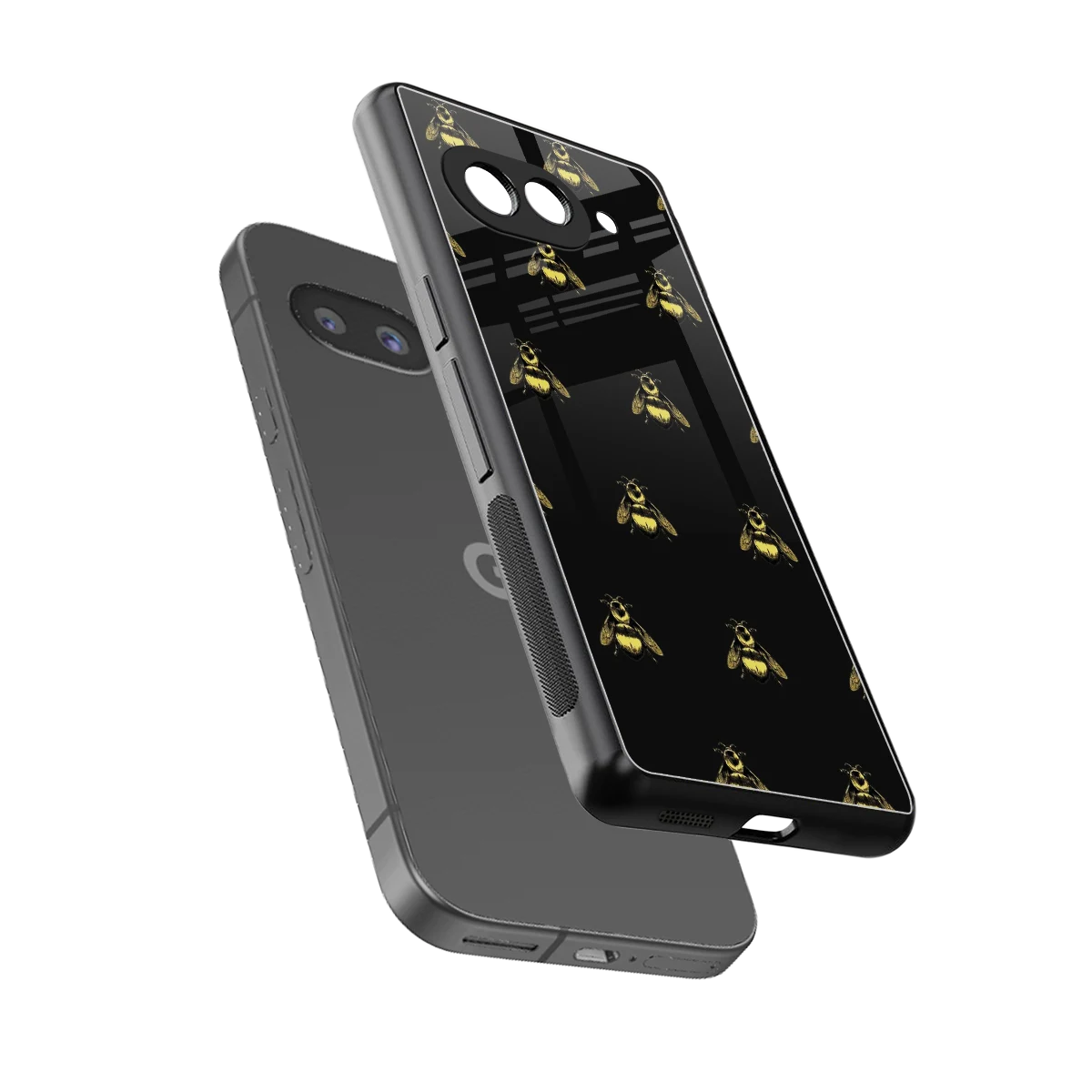 Buzz Bliss sleek google pixel 10a cover with tempered glass back and TPU edges