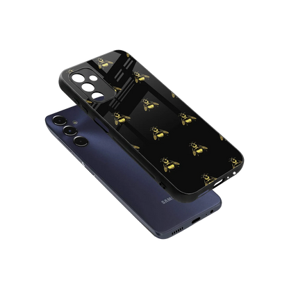 Buzz Bliss sleek samsung galaxy m14 5g cover with tempered glass back and TPU edges