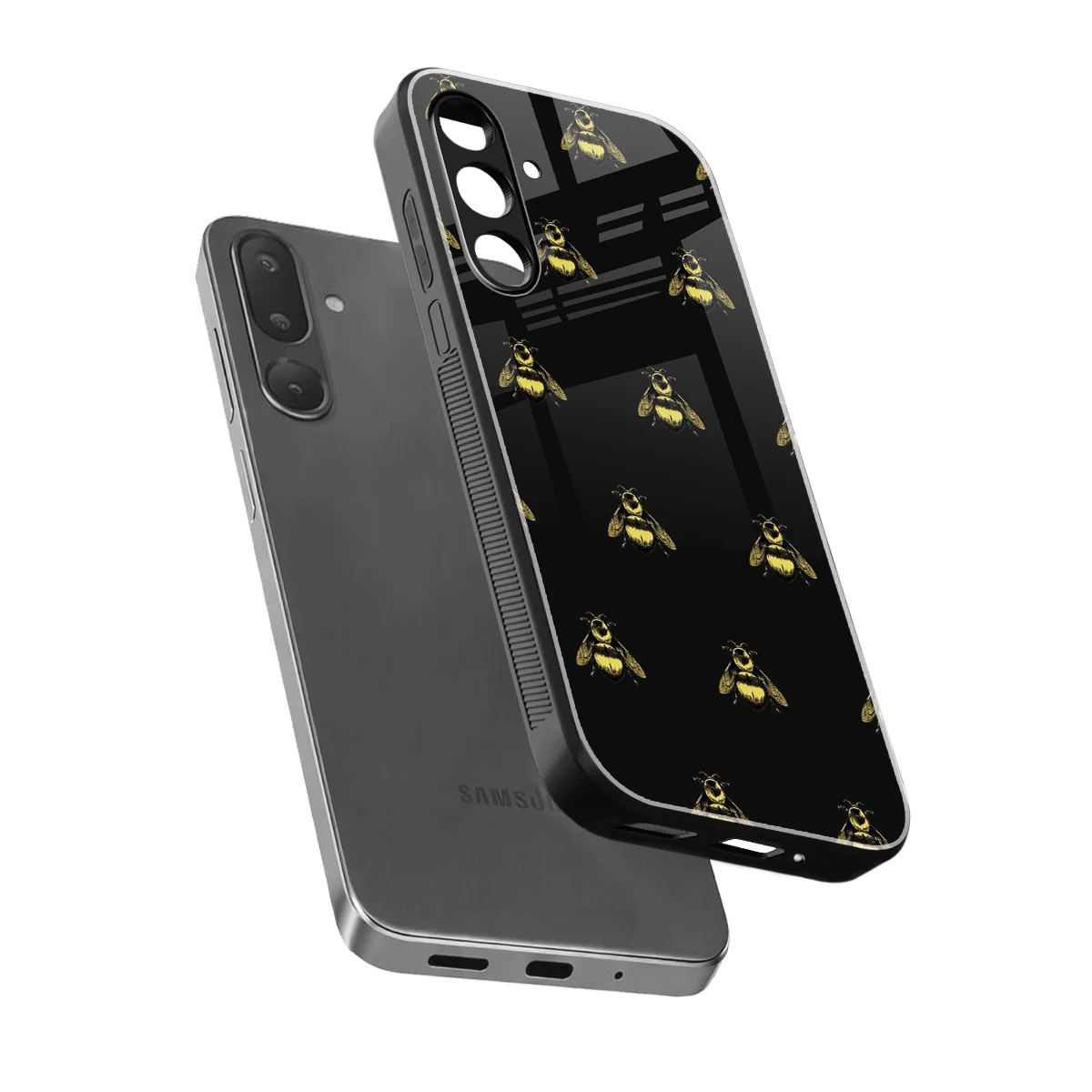 Buzz Bliss sleek samsung galaxy m36 5g cover with tempered glass back and TPU edges