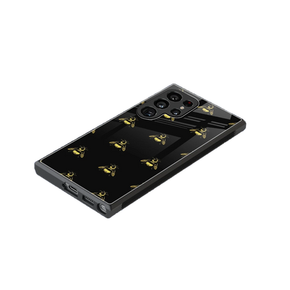 Buzz Bliss stylish phone case for samsung galaxy s23 ultra | glossy glass and slim fit