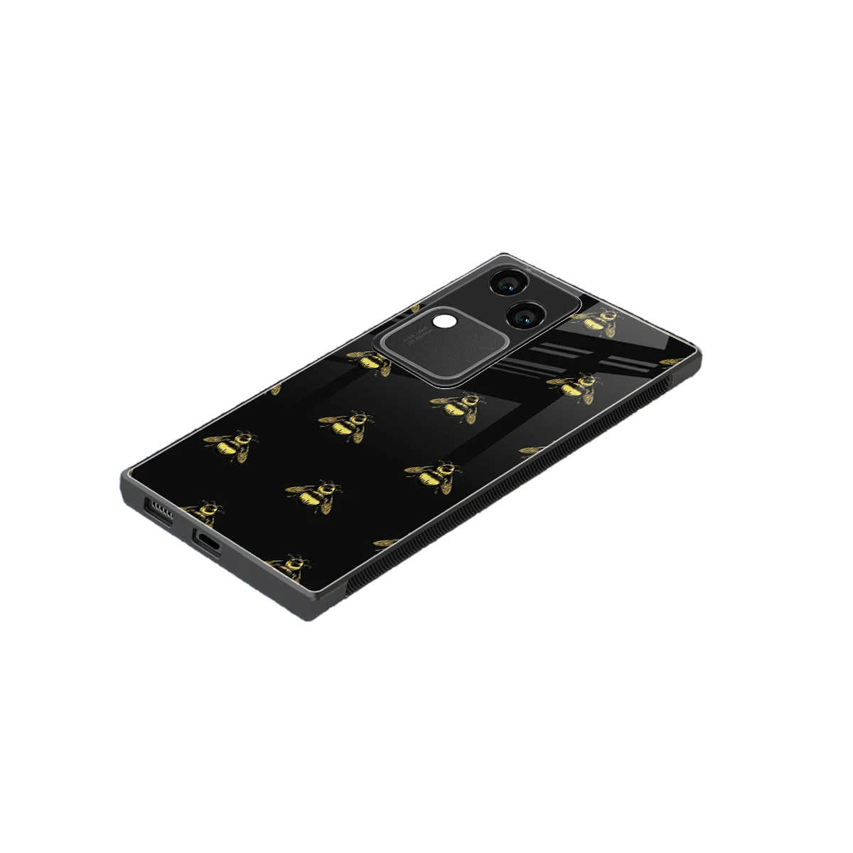 Buzz Bliss stylish phone case for vivo v30 | glossy glass and slim fit