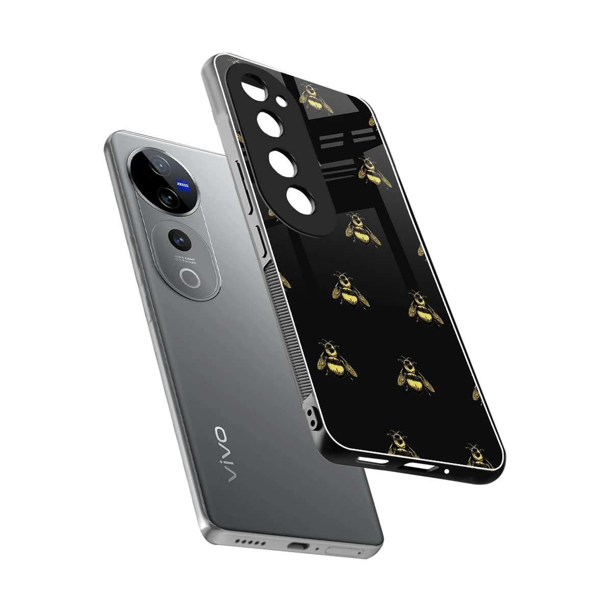Buzz Bliss sleek vivo v40 pro cover with tempered glass back and TPU edges