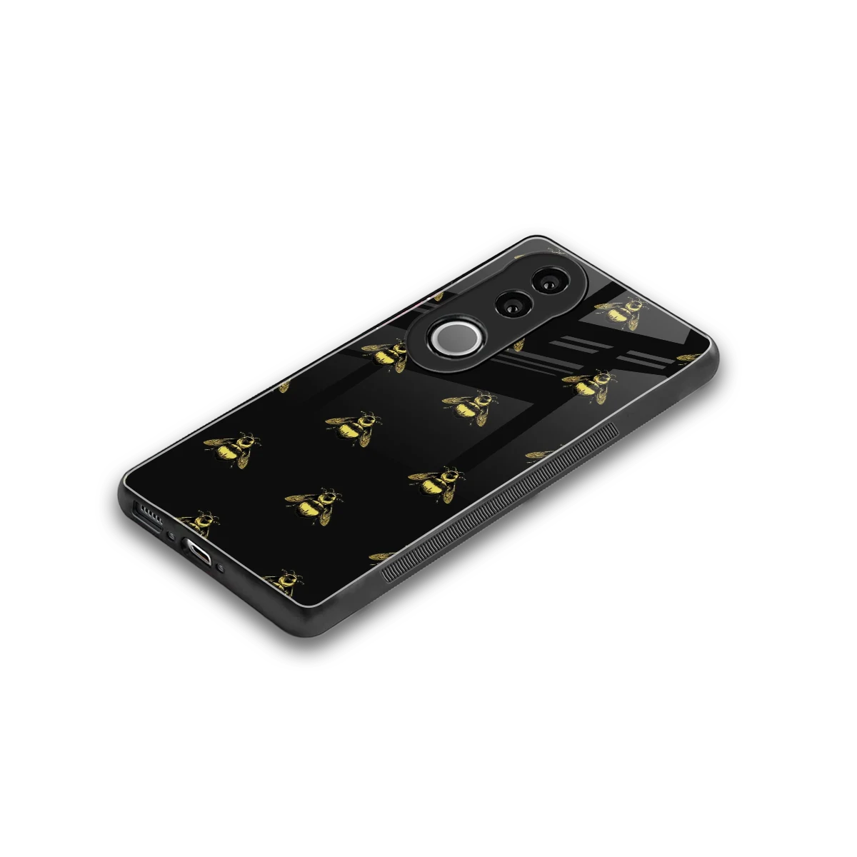 Buzz Bliss stylish phone case for vivo v50 | glossy glass and slim fit
