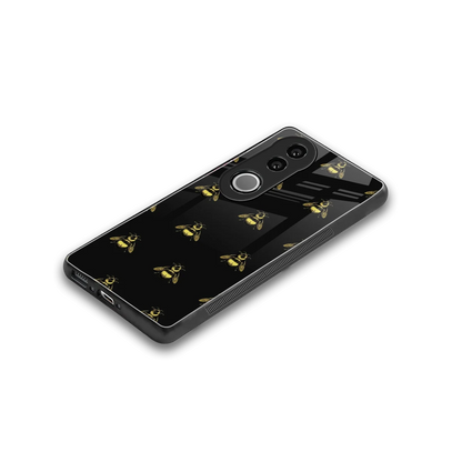 Buzz Bliss stylish phone case for vivo v50 | glossy glass and slim fit