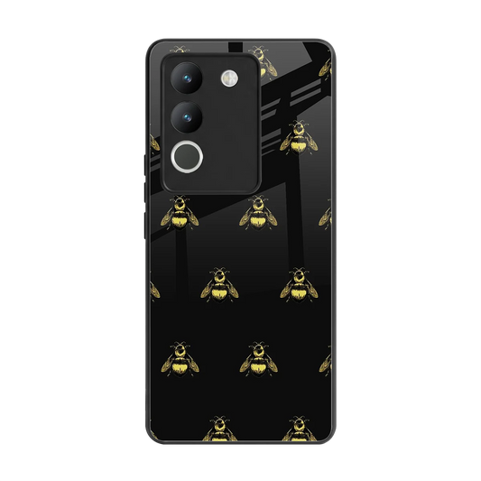 Buzz Bliss back phone cover | glass case for vivo y200 5g