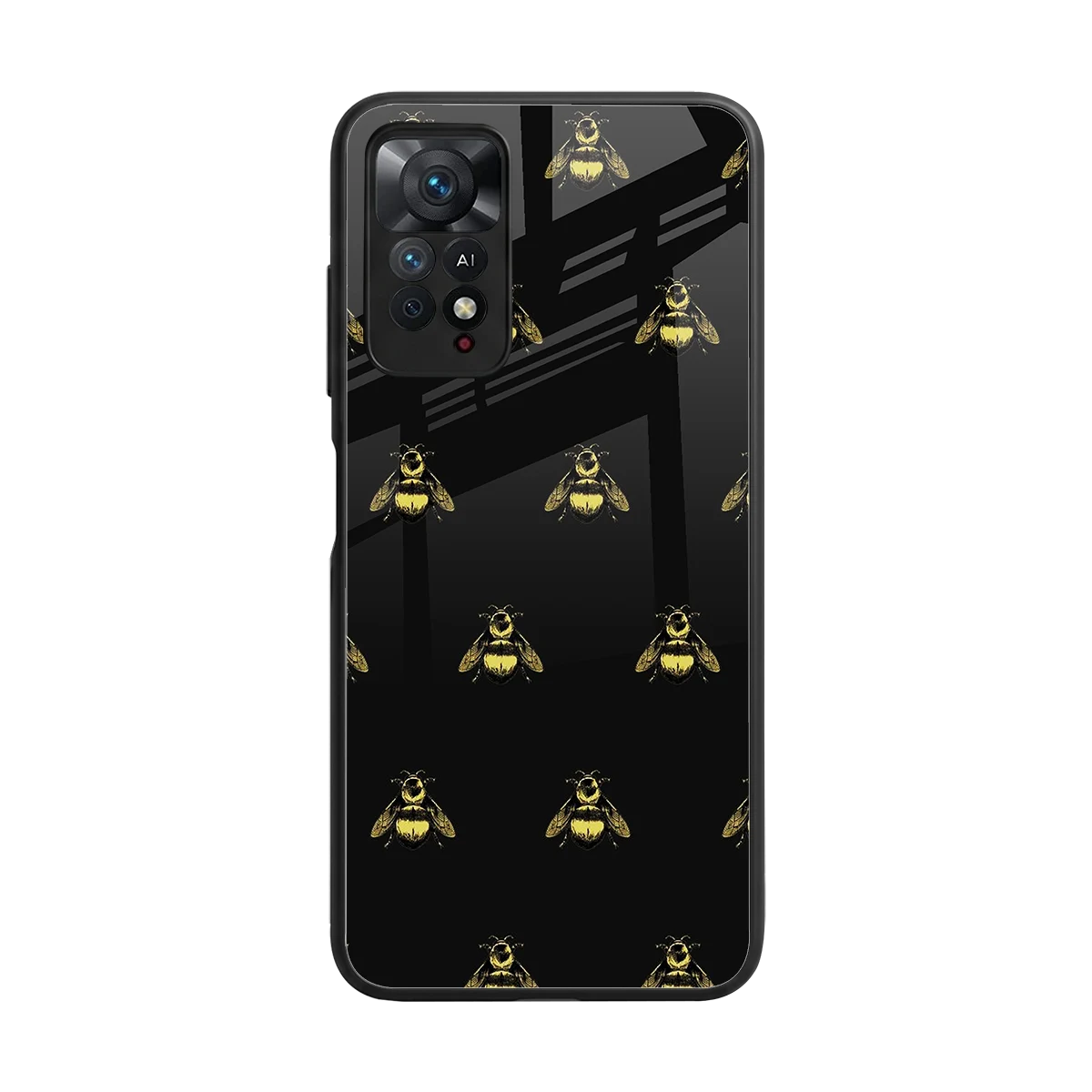 Buzz Bliss back phone cover | glass case for redmi note 11 pro