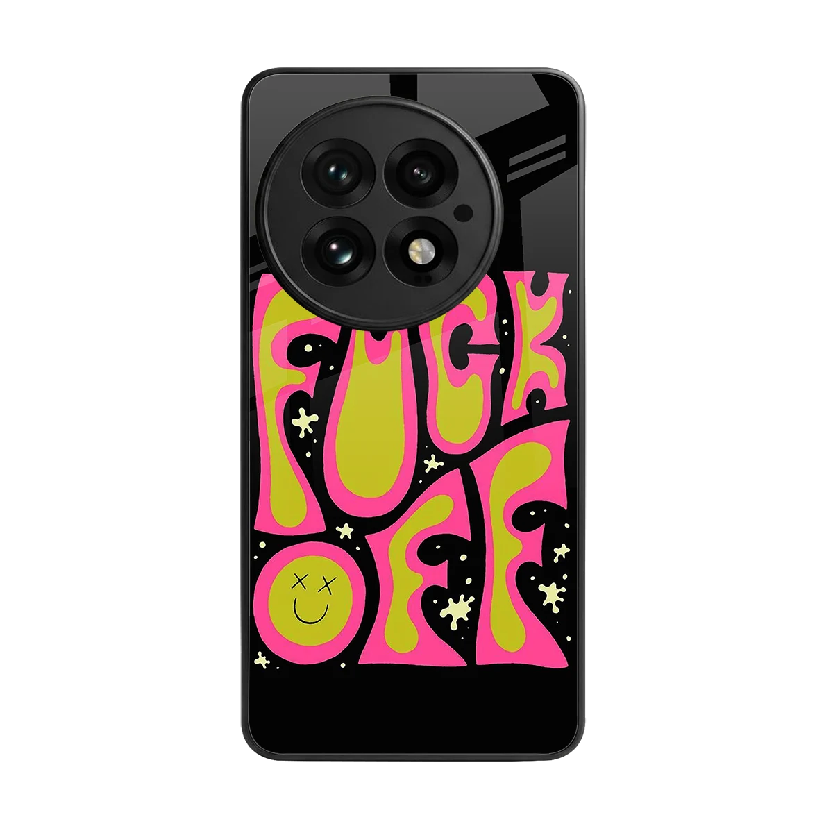 Buzz Off back phone cover | glass case for oneplus 13