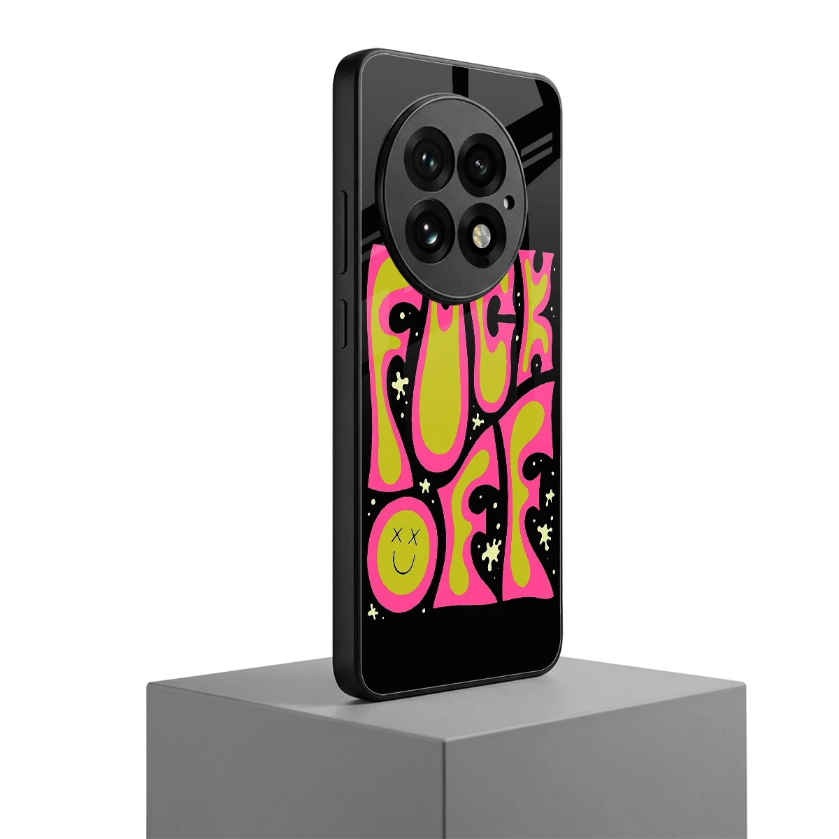 Buzz Off oneplus 13 mobile cover | shockproof glass phone case