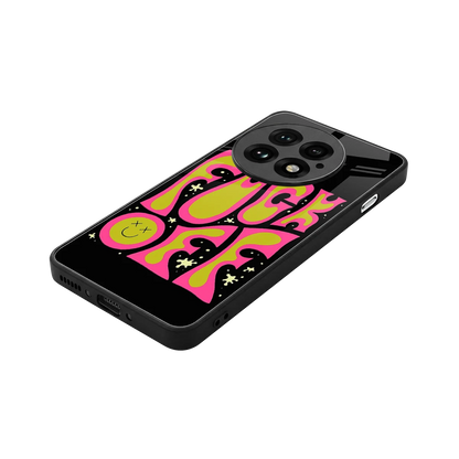 Buzz Off stylish phone case for oneplus 13 | glossy glass and slim fit