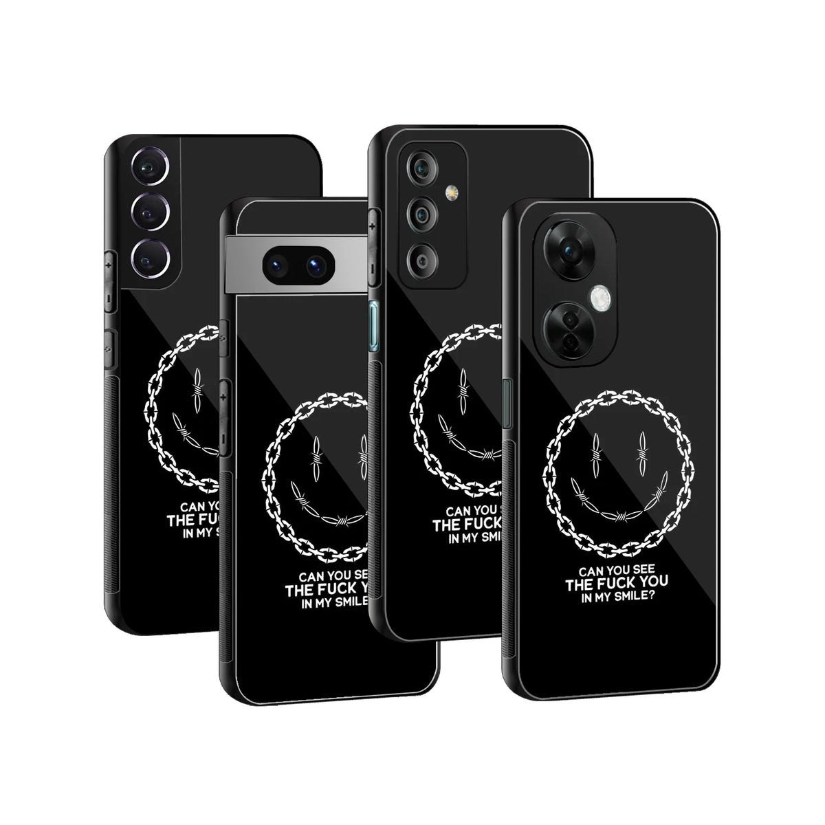 Stylish Glass Back Case for All Smartphones iPhone, Samsung, OnePlus, Pixel, Redmi, Oppo, Vivo, Motorola