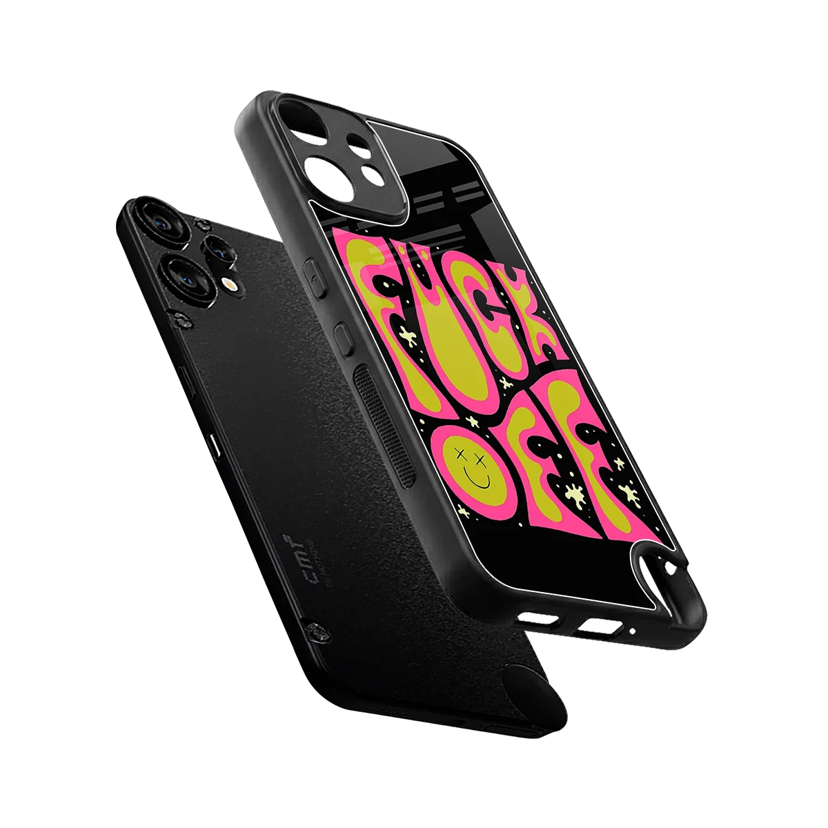 Buzz Off sleek cmf nothing phone 2 pro cover with tempered glass back and TPU edges