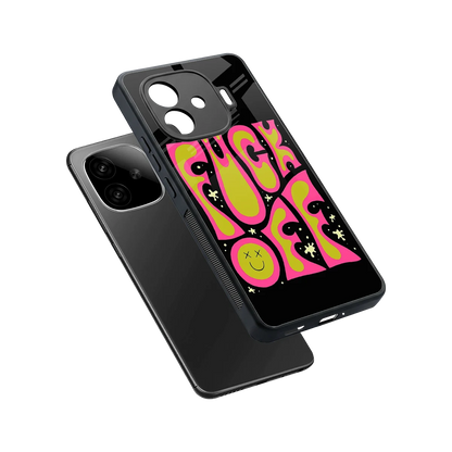 Buzz Off sleek iqoo neo 10r 5g cover with tempered glass back and TPU edges