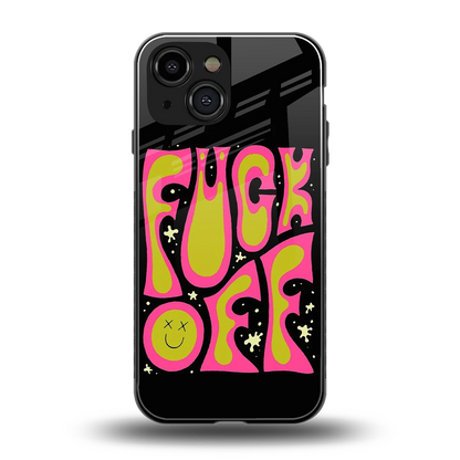 Buzz Off back phone cover | glass case for iphone 13 mini