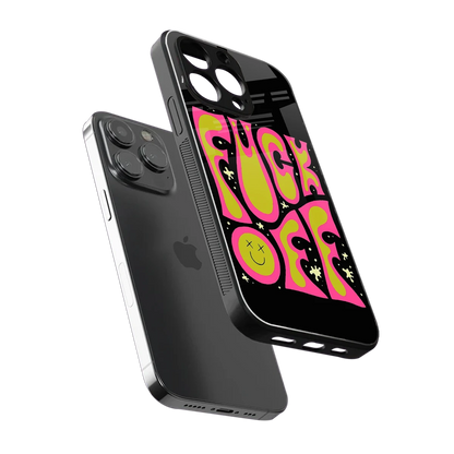 Buzz Off sleek iphone 14 pro max cover with tempered glass back and TPU edges