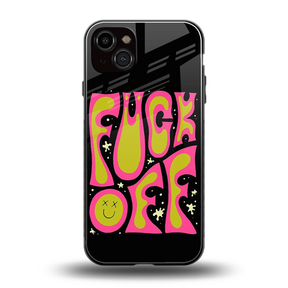 Buzz Off back phone cover | glass case for iphone 15 plus