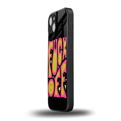 Buzz Off iphone 14 plus mobile cover | shockproof glass phone case