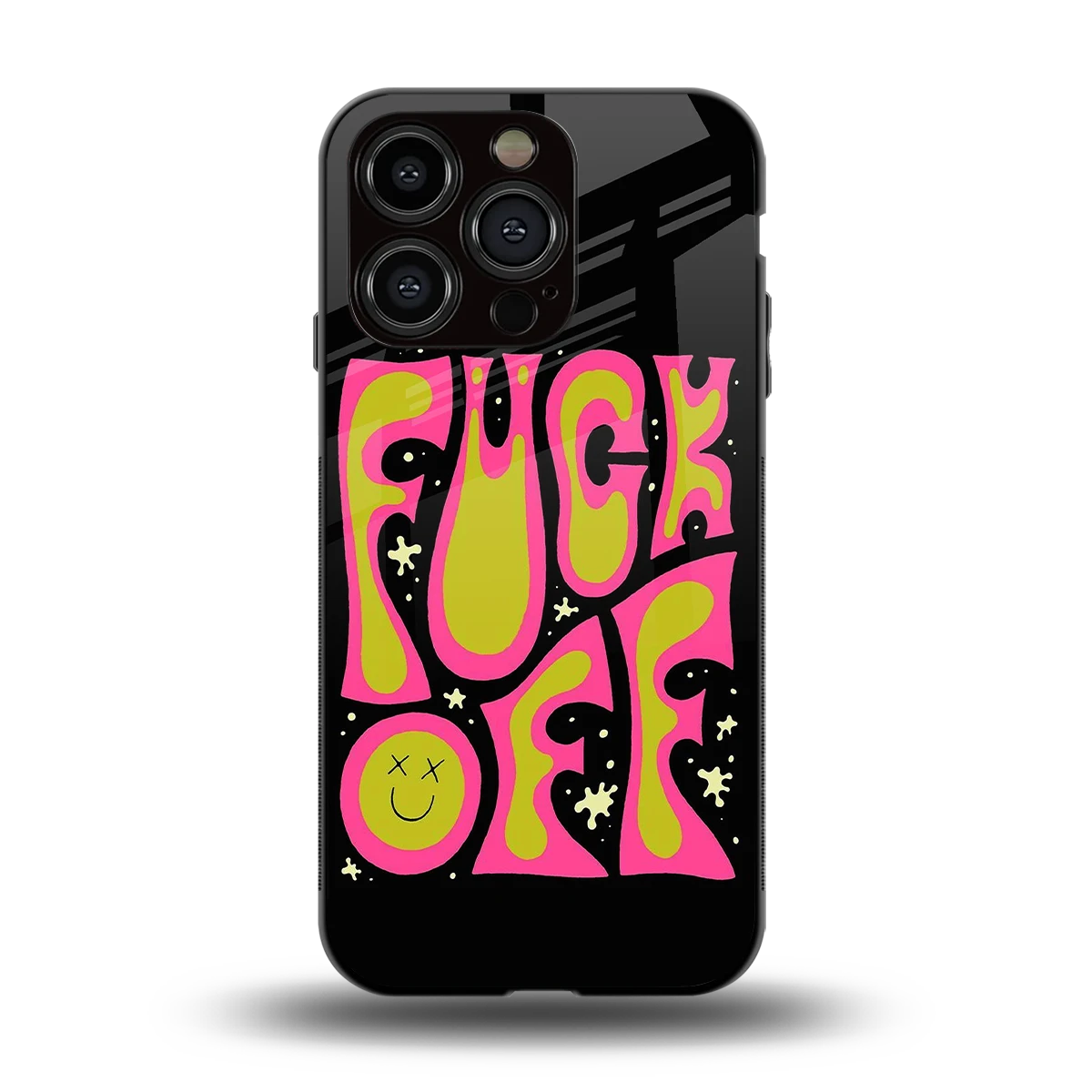 Buzz Off back phone cover | glass case for iphone 15 pro