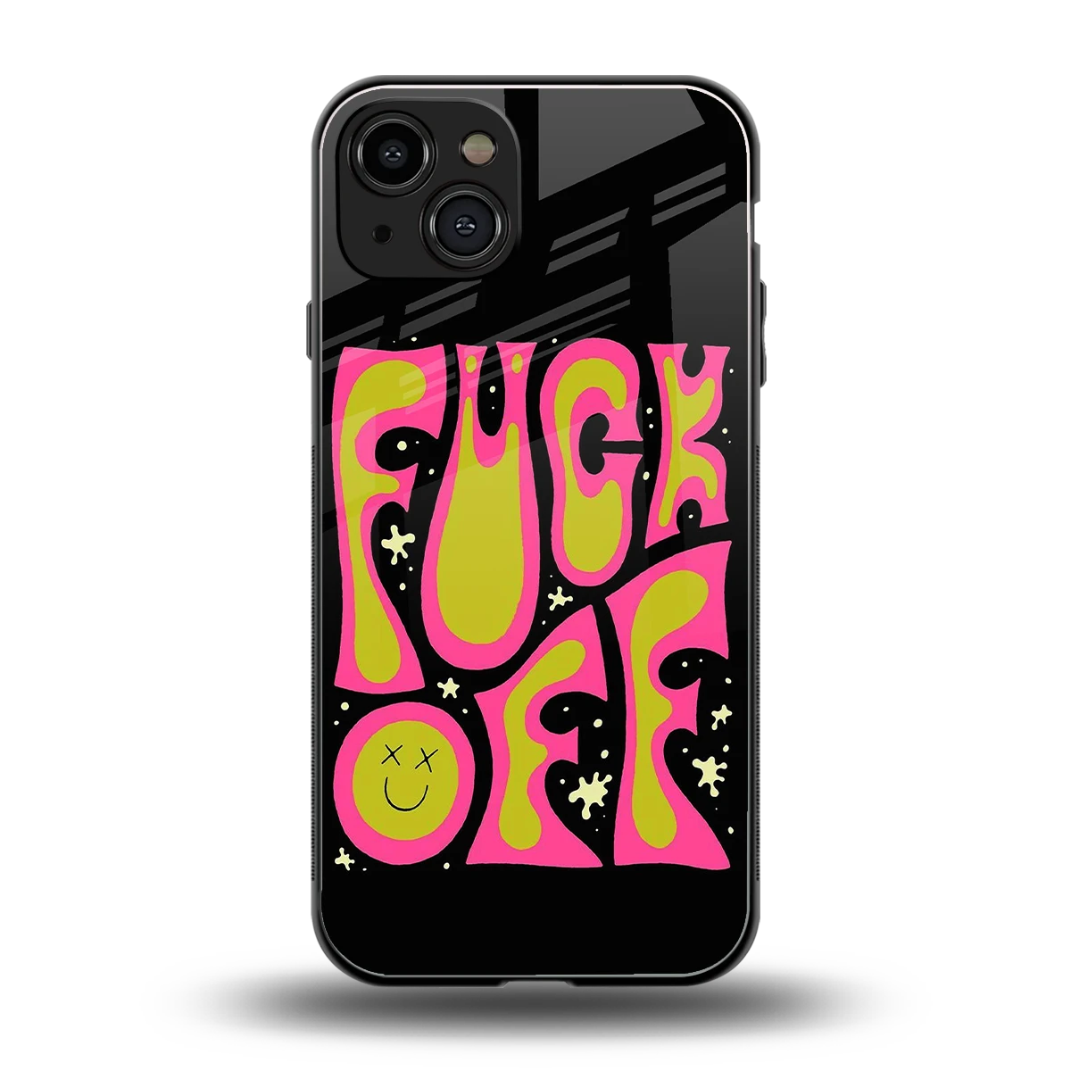 Buzz Off back phone cover | glass case for iphone 15