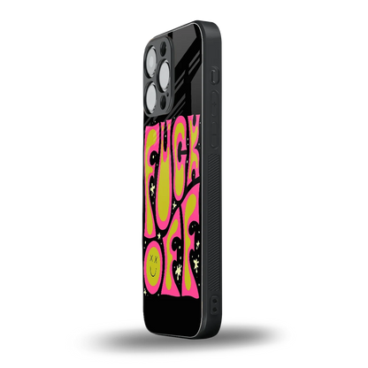 Buzz Off iphone 16 pro max mobile cover | shockproof glass phone case