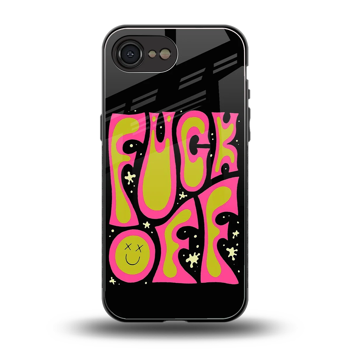 Buzz Off back phone cover | glass case for iphone 17e