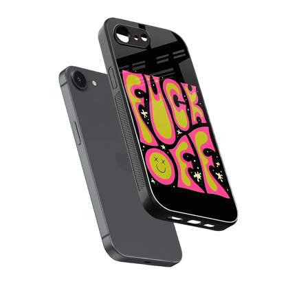 Buzz Off sleek iphone 16e cover with tempered glass back and TPU edges